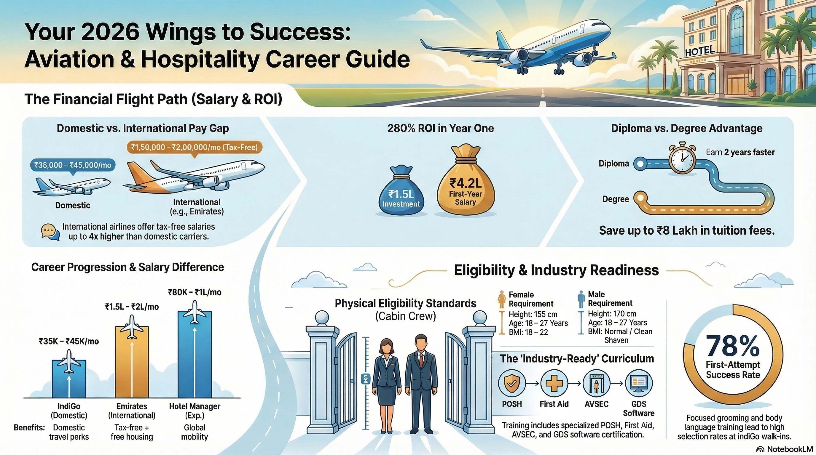 Hotel Management Course Details in Hindi 2026: होटल मैनेजमेंट कोर्स की पूरी जानकारी - Hotel Mgmt career guide from Wings Institute Vadodara Gujarat